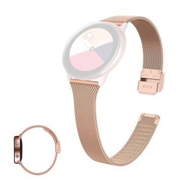 22mm Universal ultratunt klockarmband i rostfritt stål - Roséguld