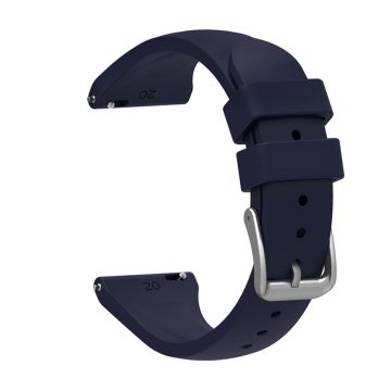 22mm Universal silicone watch strap - Navy Blue