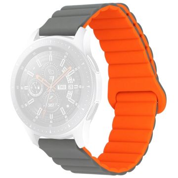 22 mm universal klockarmband i silikon - Grå / Orange