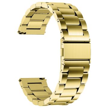 22 mm Universal klockarmband i rostfritt stål - Guld