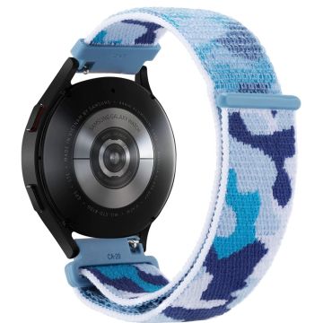 22mm Universal camouflage style nylonw watch strap - Blue