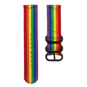 18mm Universal nylon watch strap - Rainbow