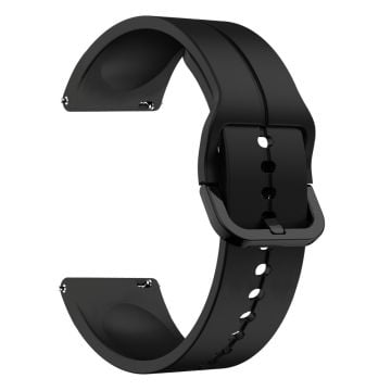 20mm silicone strap for Samsung and Huawei watch - Black