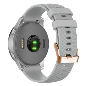 20mm Universal texture pattern silicone strap - Grey