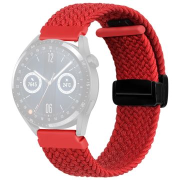 22mm Universal nylon braid style strap - Red