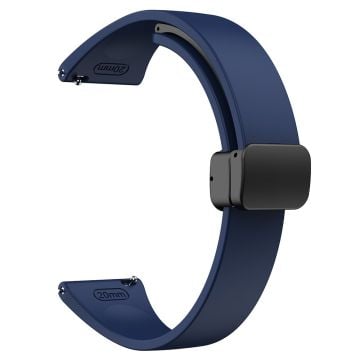 20mm Universal silicone strap with black buckle - Midnight Blue