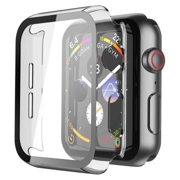 Apple Watch (41mm) clear cover with tempered glass screen protector - Transparent