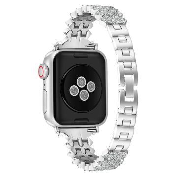 Apple Watch (41mm) klockarmband i strasslegering - Silver