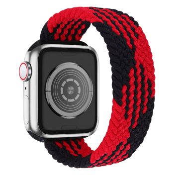 Apple Watch (41 mm) elastiskt klockarmband - Svart / Svart / Storlek: L