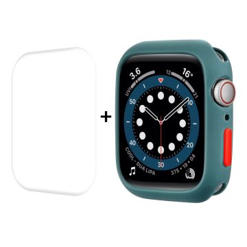 ENKAY Apple Watch (41mm) TPU cover + screen protector - Green