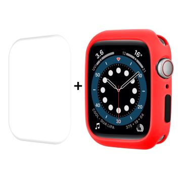 ENKAY Apple Watch (41mm) TPU cover + screen protector - Red