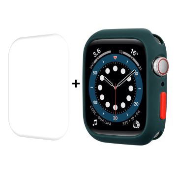 ENKAY Apple Watch (41mm) TPU cover + screen protector - Blackish Green