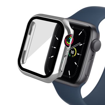 Apple Watch (41mm) electroplating cover with tempered glass - Silver