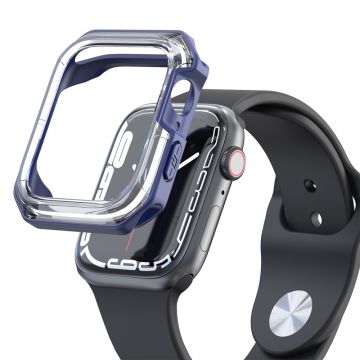 Apple Watch (41 mm) dubbelfärgat fodral - Transparent / Blå