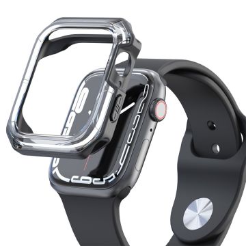 Apple Watch (41 mm) dubbelfärgat fodral - Transparent / Svart