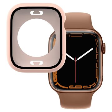 Apple Watch (41mm) elegant fodral med inbyggt härdat glas - Rosa