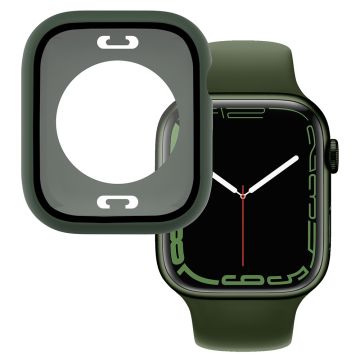 Apple Watch (41mm) elegant fodral med inbyggt härdat glas - Svartaktig Grön