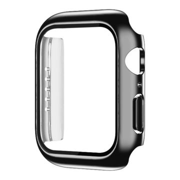 Apple Watch (41mm) electroplating cover with tempered glass - Black