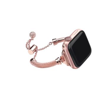 Apple Watch (41mm) elegant klockarmband med strass - Roséguld