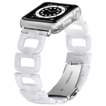 Apple Watch (41mm) elegant klockarmband i harts - Vit