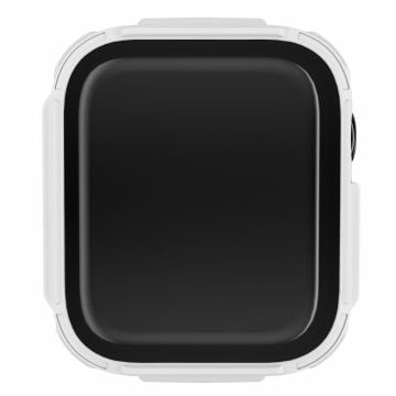 Apple Watch (41mm) electroplated cover with tempered glass - White