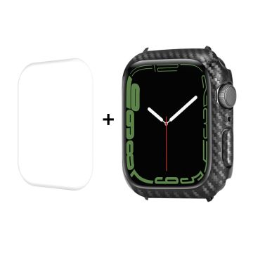 ENKAY Apple Watch (45mm) carbon fibe texture + screen protector