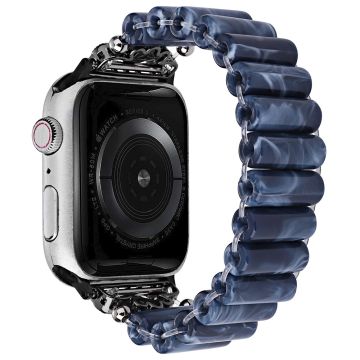 Apple Watch Series 8 (41 mm) armband med rörformad pärla i harts - Blå