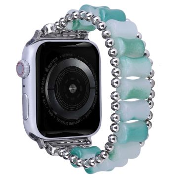 Apple Watch Series 8 (41 mm) bambuarmband i harts - Olivgrön