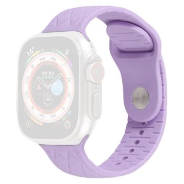 Apple Watch Series 9 41mm texturerat silikonarmband - Ljuslila