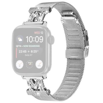 Apple Watch Series 9 41 mm milanesiskt armband i rostfritt stål - Silver