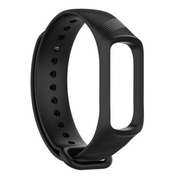 Samsung Galaxy Fit e twill design silicone watch band - Black