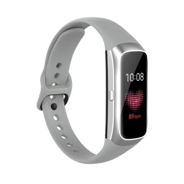 Samsung Galaxy Fit enkelt klockarmband i silikon - Grå