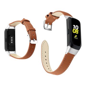 Samsung Galaxy Fit genuine leather watch band - Brown