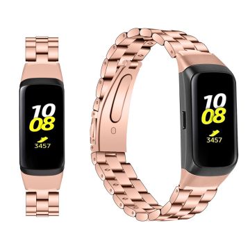 Samsung Galaxy Fit stainless steel watch band - Rose Gold