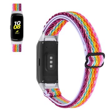 Samsung Galaxy Fit sportklockarmband i nylon - Regnbåge