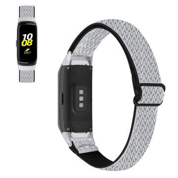 Samsung Galaxy Fit nylon sport watch strap - Black / White