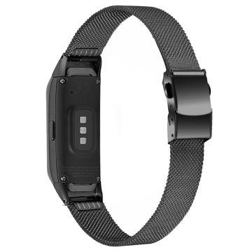 Samsung Galaxy Fit milanese klockarmband i rostfritt stål - Svart