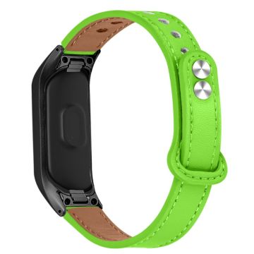 Samsung Galaxy Fit klockarmband i konstläder - Fluorescerande Grön