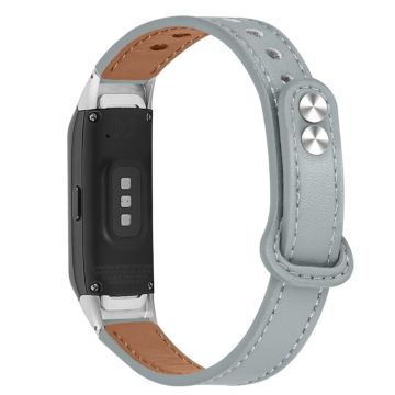 Samsung Galaxy Fit klockarmband i äkta läder från koskinn - Elefant Grå