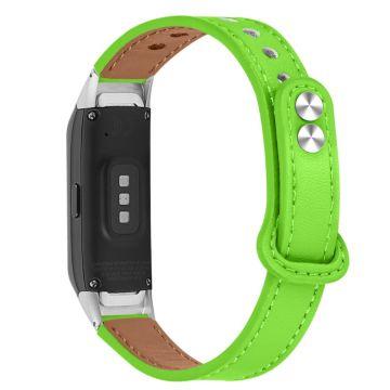 Samsung Galaxy Fit klockarmband i äkta läder från koskinn - Fluorescerande Grön