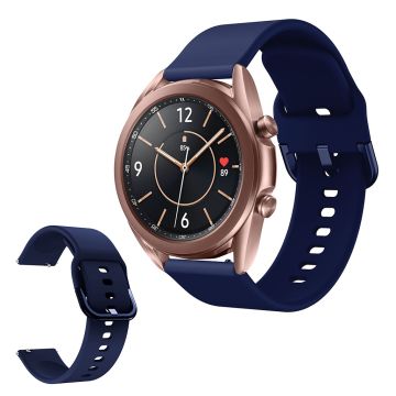 Samsung Galaxy Watch 3 (41mm) simple silikon klockarmband - mörkblå