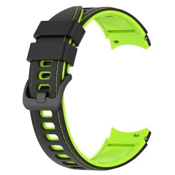 Samsung Galaxy Watch 5 / 4 / 3 klockarmband i silikon - Svart / Lime