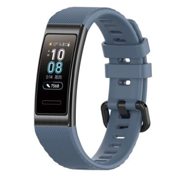 19 mm Huawei Band 3 Pro klockarmband - Svart Blå