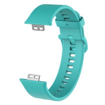 Huawei Watch Fit simple silicone watch band - Cyan