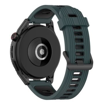 Huawei Watch GT 3 SE / Samsung Galaxy Watch 3 (45mm) / Gear S3 / S3 Frontier armband i två färger - Olivgrön / Svart