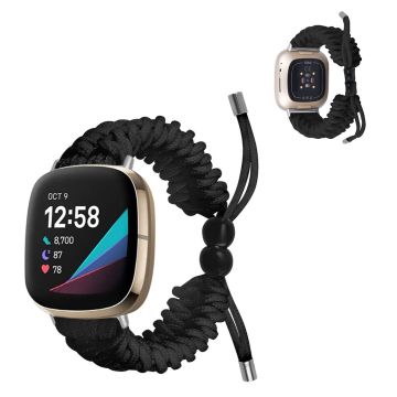 Fitbit Sense / Versa 3 braided watch band - Black