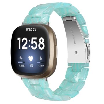 Fitbit Sense / Versa klockarmband i resin-stil - Jade Grön