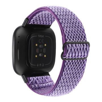 Fitbit Sense 2 / Versa 4 klockarmband i elastisk nylon - Lila