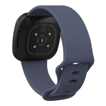 Fitbit Sense 2 / Versa 4 silicone watch strap - Blue Grey Size: L