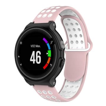 Garmin Forerunner två-färgat silikonarmband - Rosa / Vit